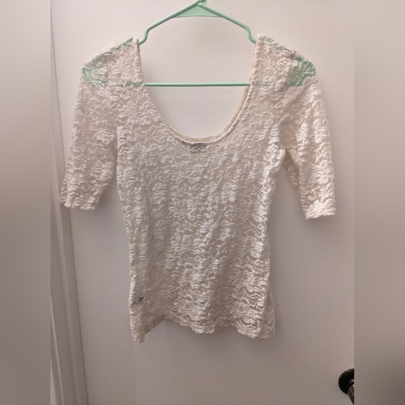 Mudd M sheer lace shirt - Picture 2 of 2